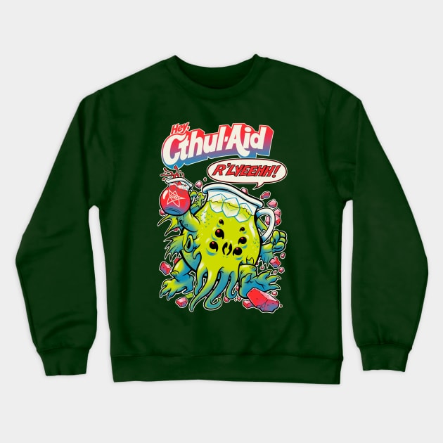 CTHUL-AID Crewneck Sweatshirt by beastpop